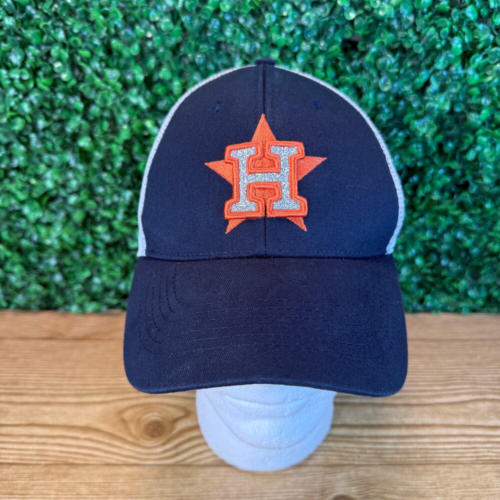 NWT Houston Astros MLB Women's Glitter Logo One Size OSFA 47 Brand